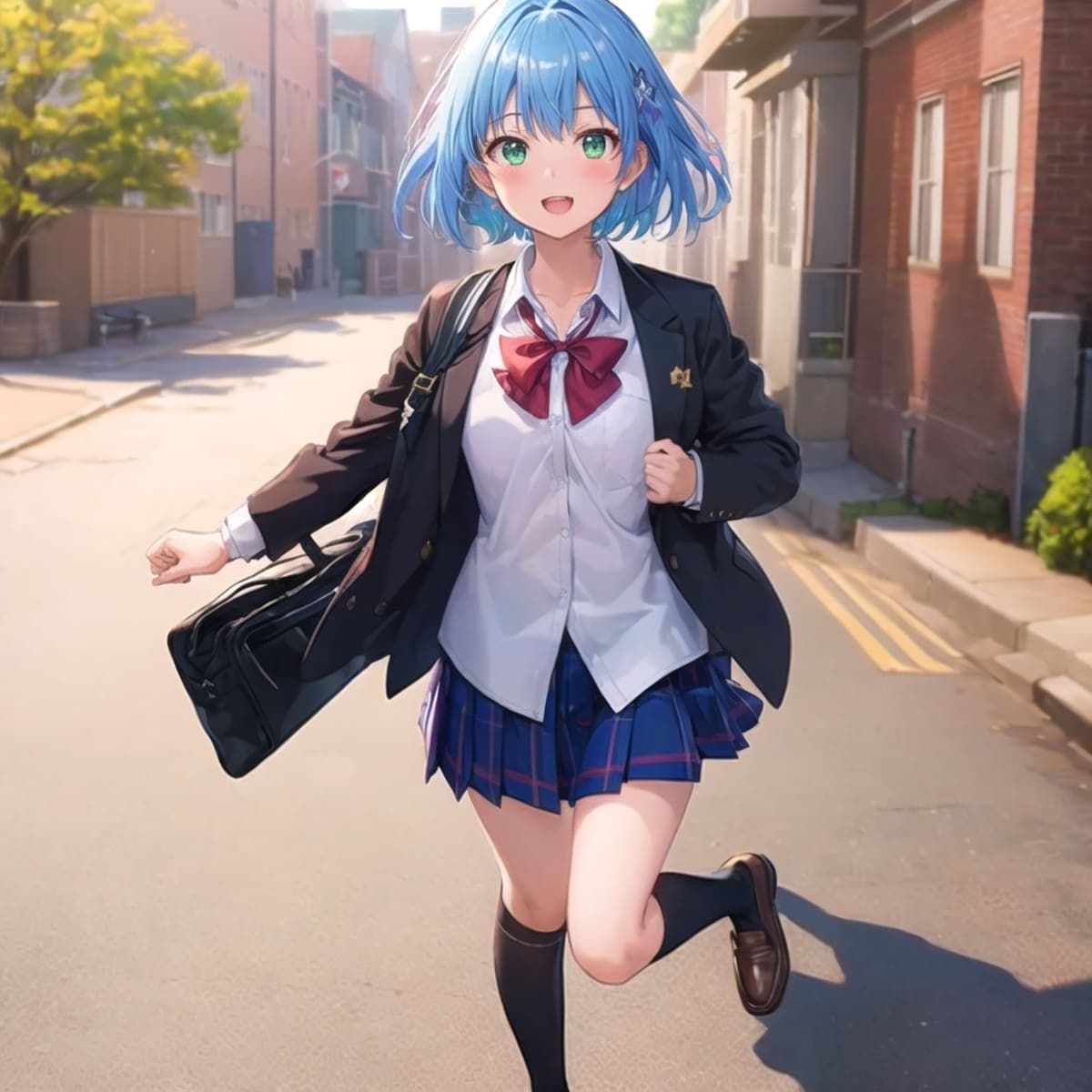 ショートボブのAIイラスト(2枚目)