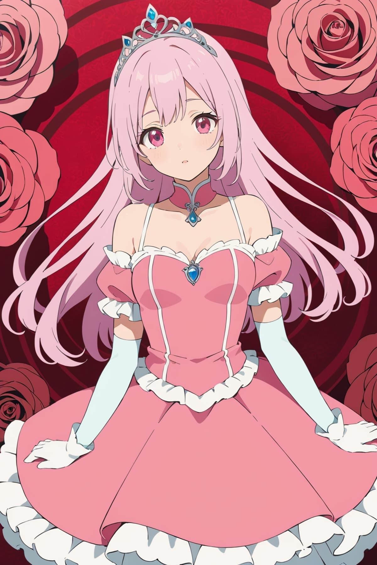 アニメ風美少女のAIイラスト(1枚目)