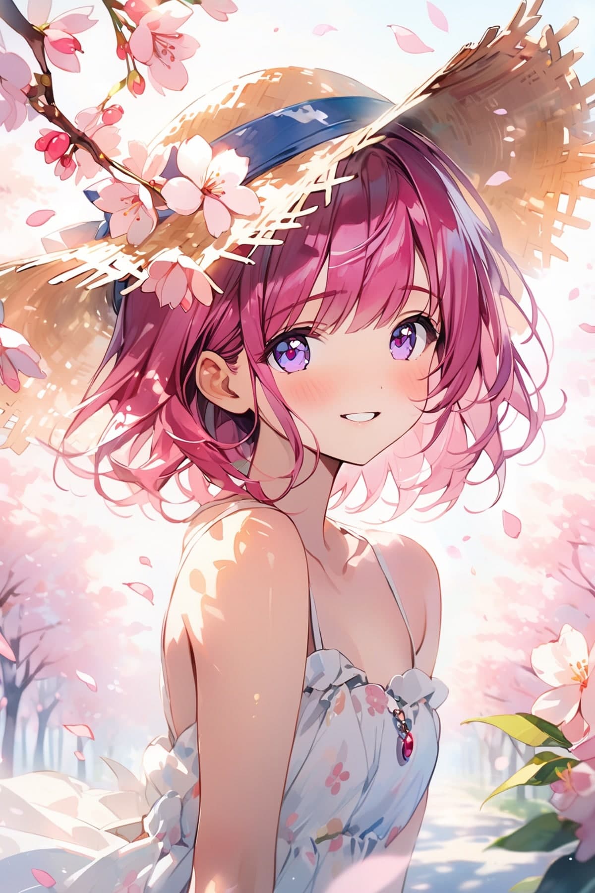 帽子×美少女のAIイラスト(5枚目)