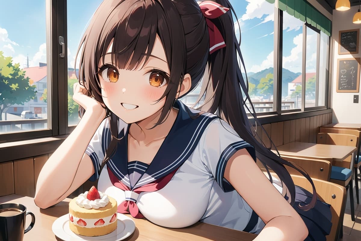 多彩な髪型のAIイラスト(1枚目)