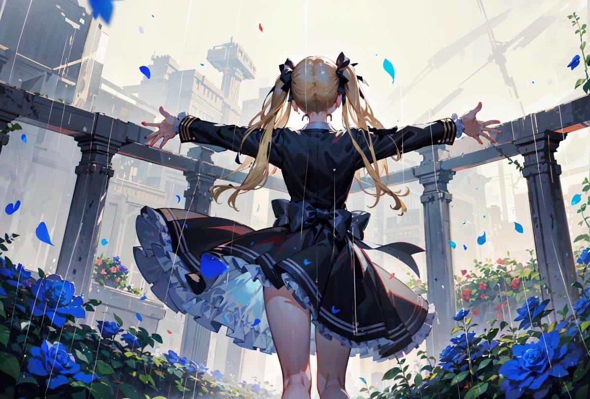 雨×美少女のAIイラスト(3枚目)