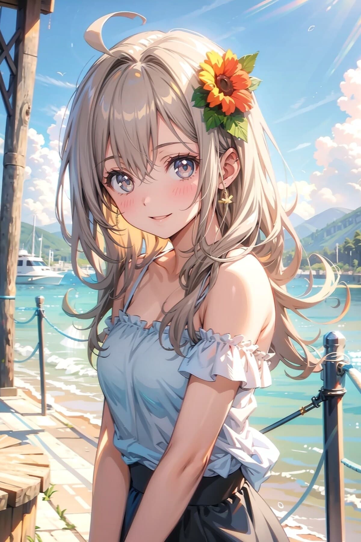 アホ毛のAIイラスト(2枚目)