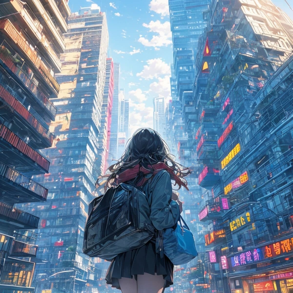 都市を描いたAIイラスト(3枚目)