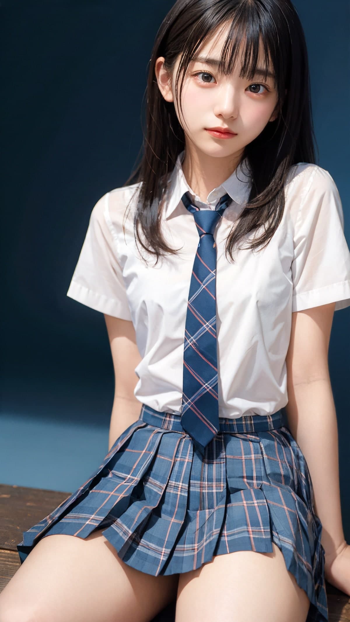 黒髪美女のAIグラビア(2枚目)