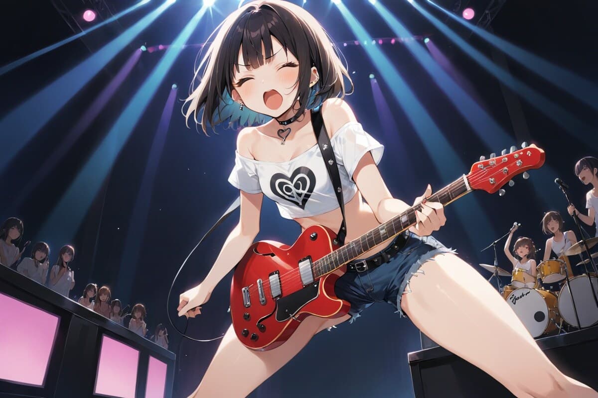 黒髪×おかっぱのAIイラスト(4枚目)