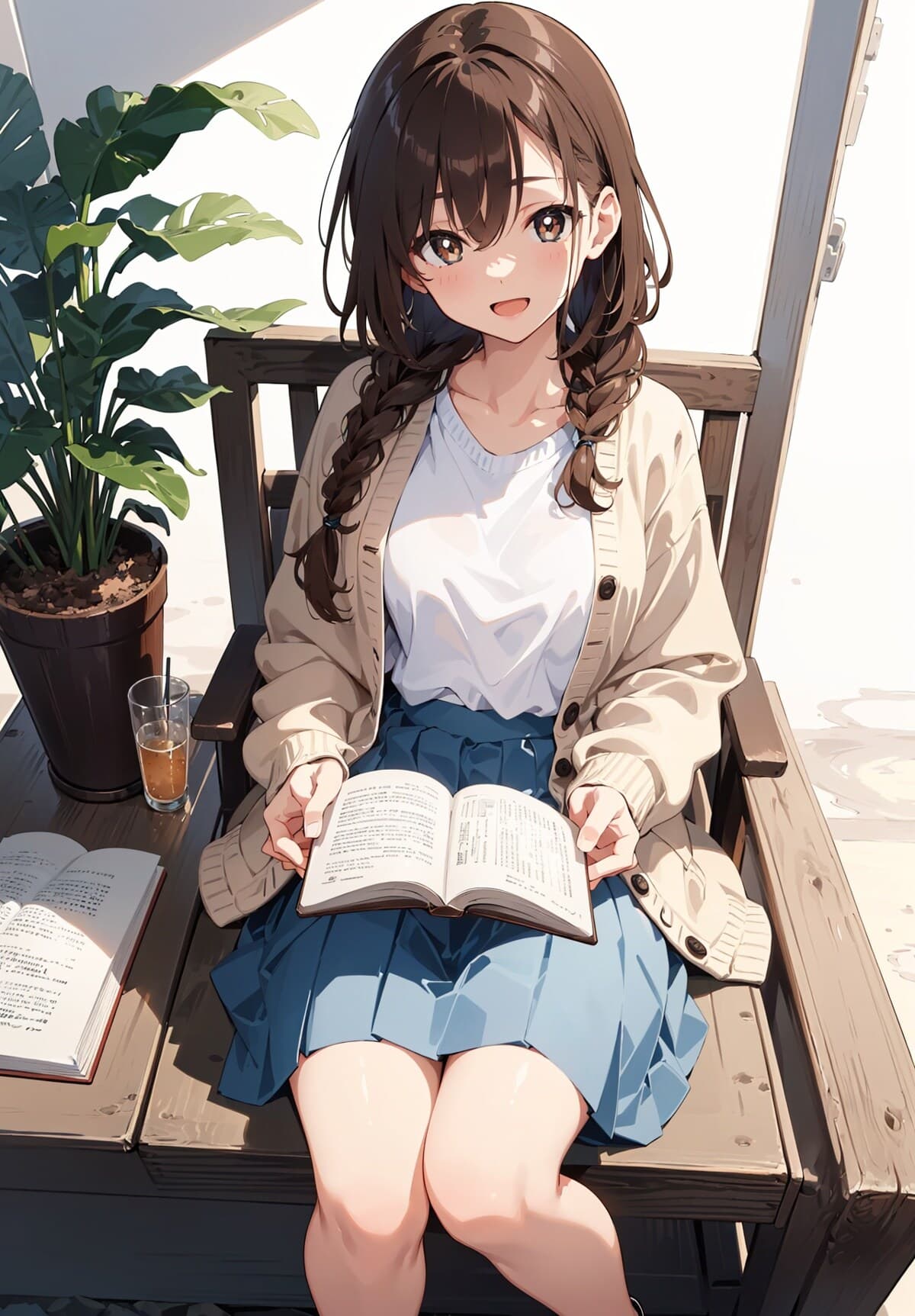 多彩な髪型のAIイラスト(4枚目)