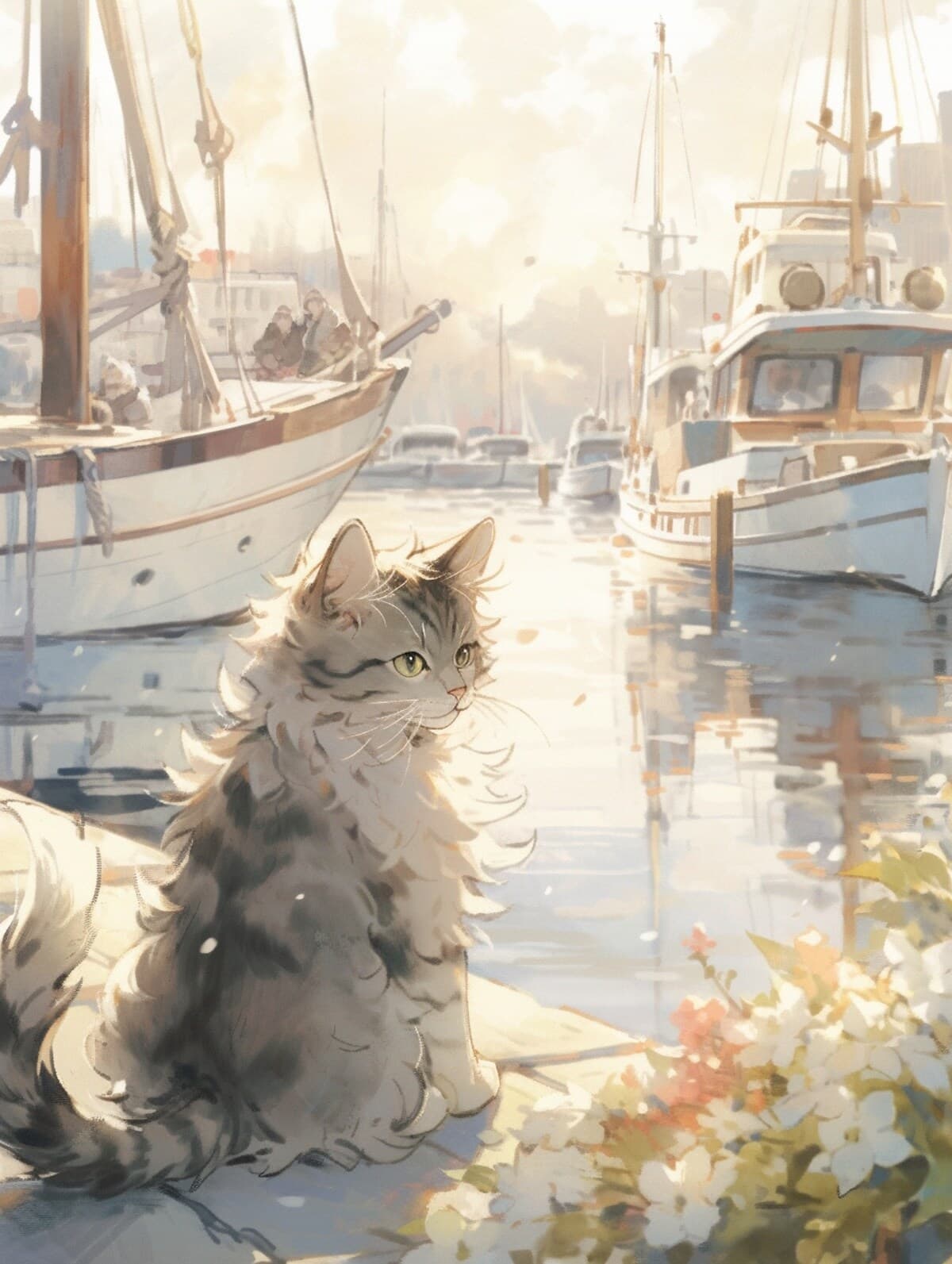 猫のAIイラスト(4枚目)