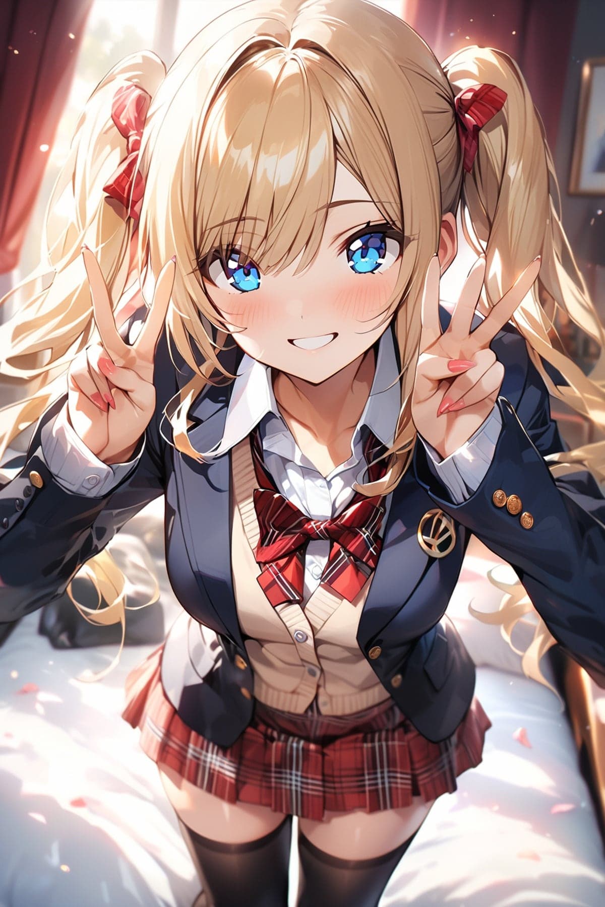 ツインテールのAIイラスト(3枚目)