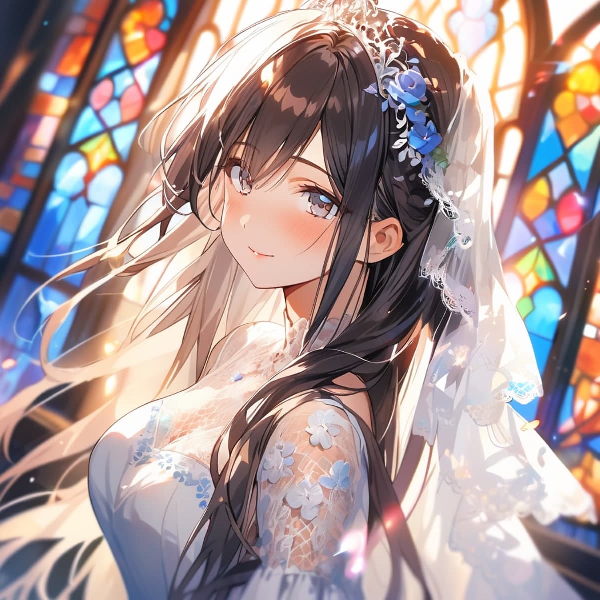 ジューンブライドのAIイラスト(1枚目)