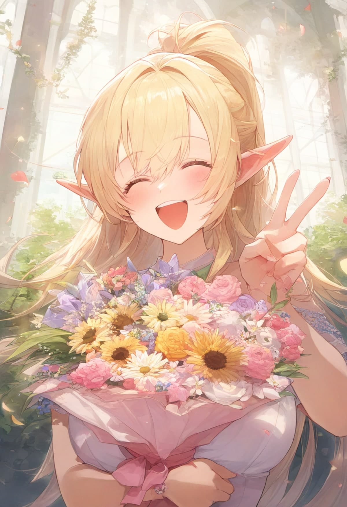NovelAI×表情のAIイラスト(1枚目)