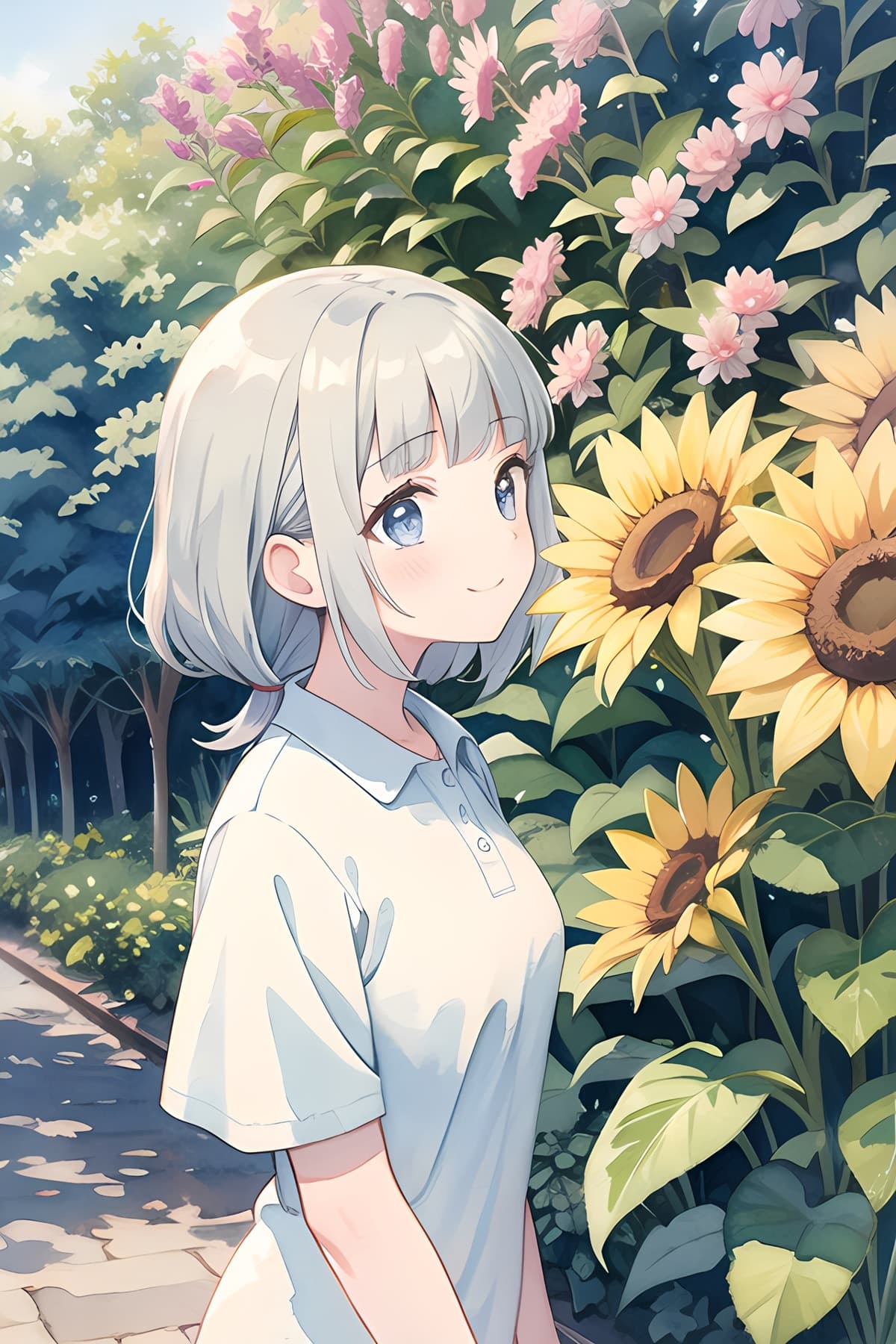 パステルカラーのAIイラスト(4枚目)