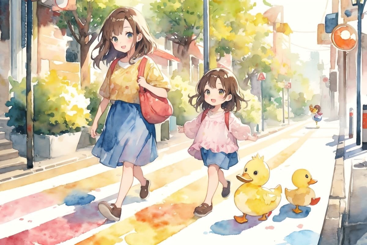 水彩風AIイラスト(5枚目)