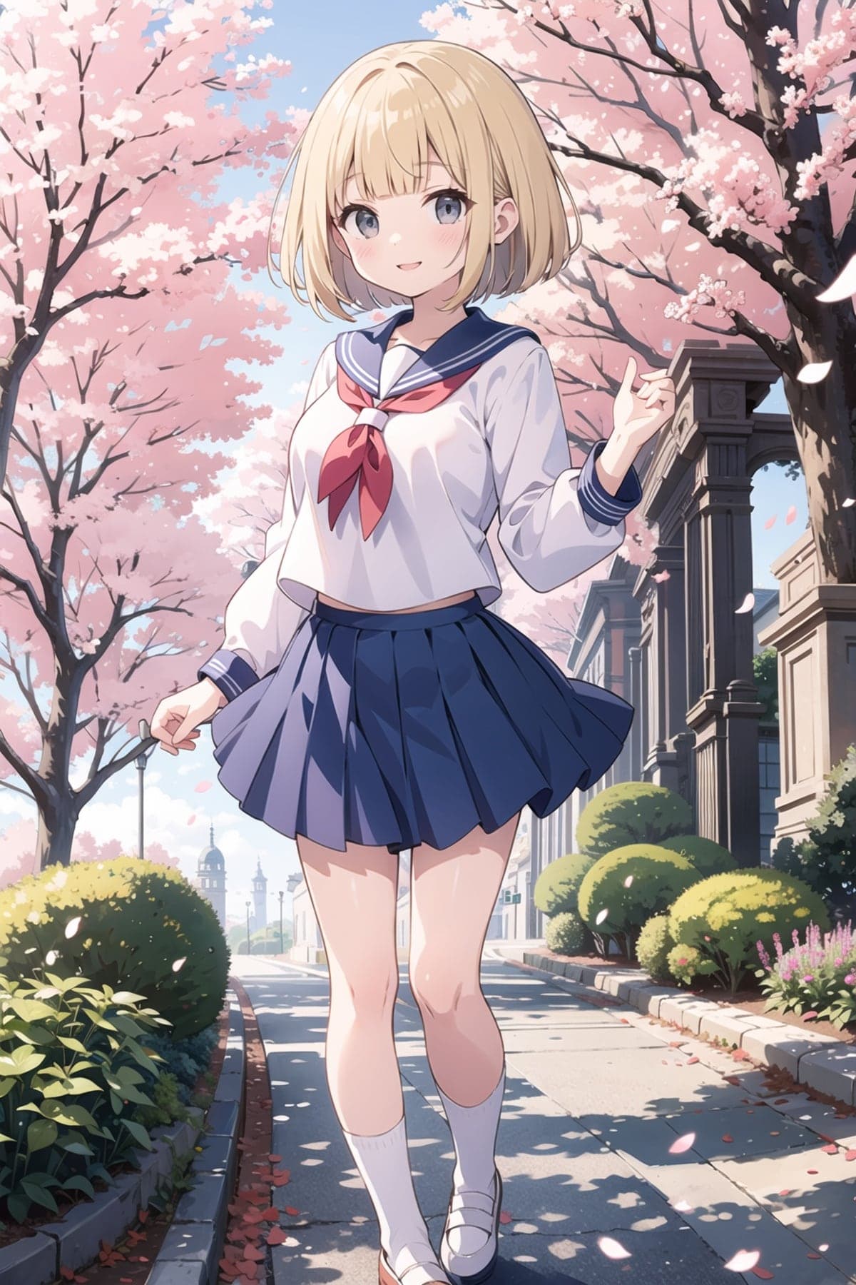 前髪が特徴的なAIイラスト(3枚目)