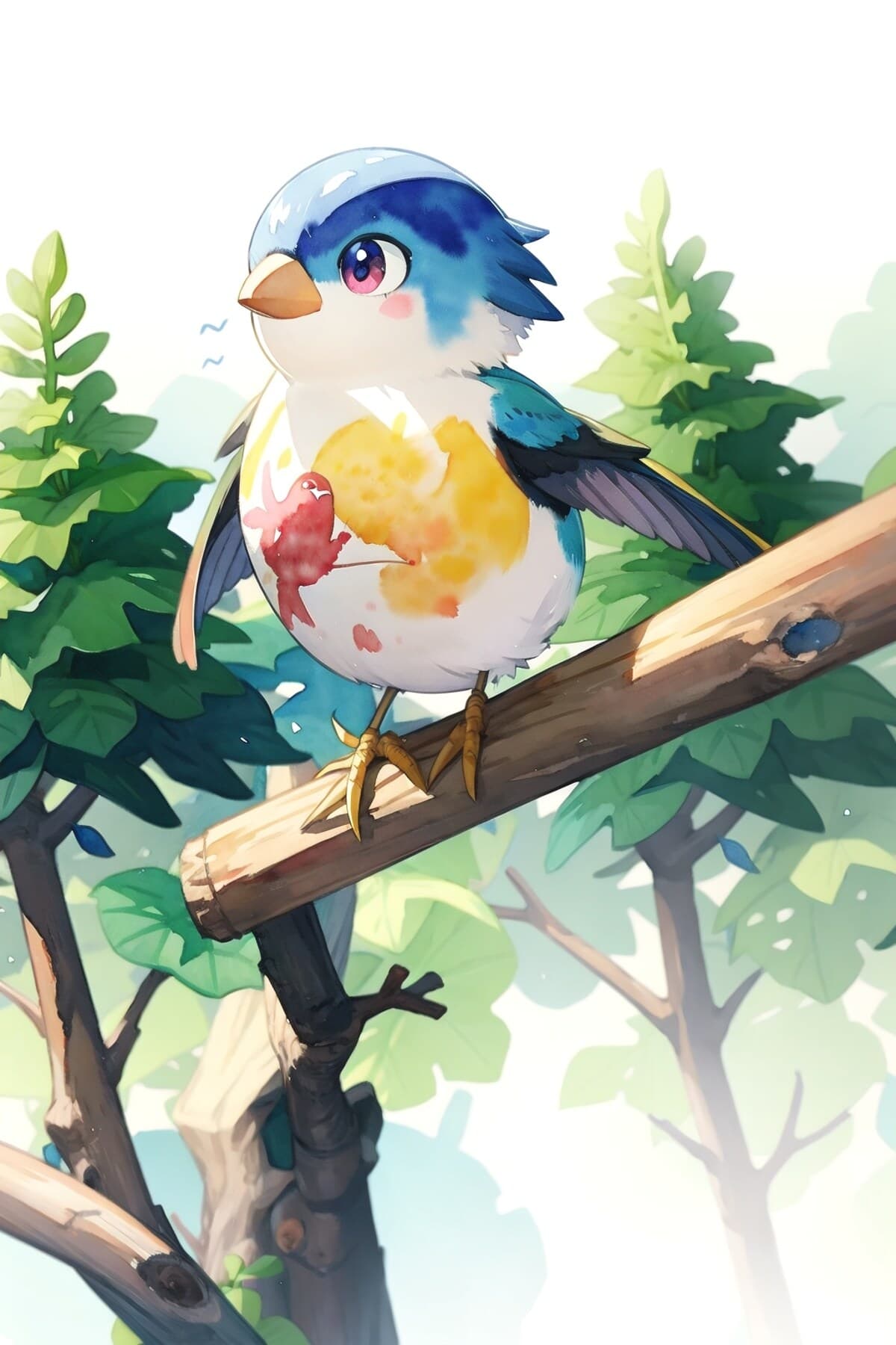 水彩風AIイラスト(2枚目)