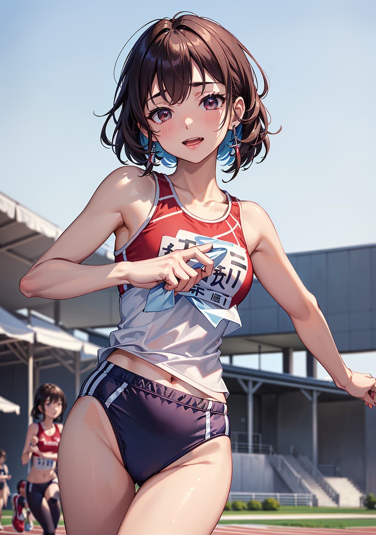 陸上競技×美少女のAIイラスト(5枚目)