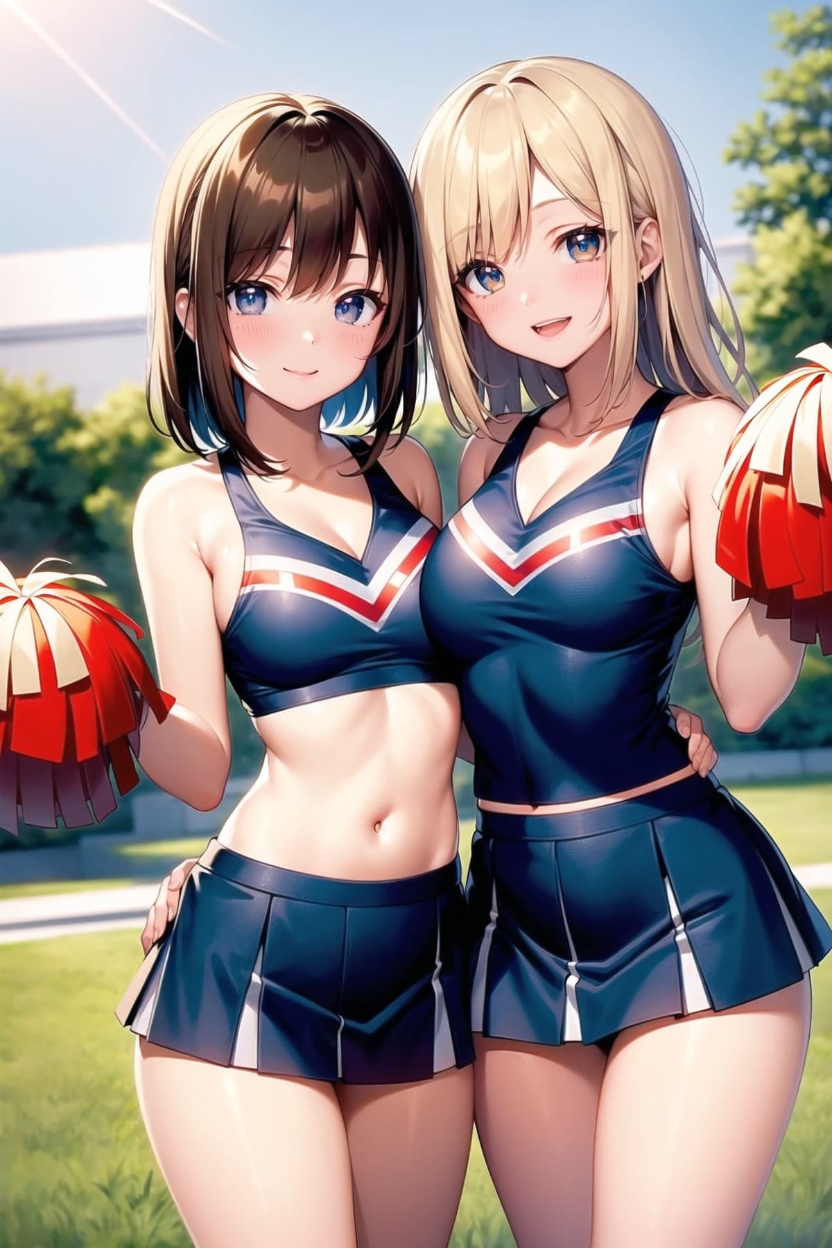 チアリーダーのAIイラスト(2枚目)