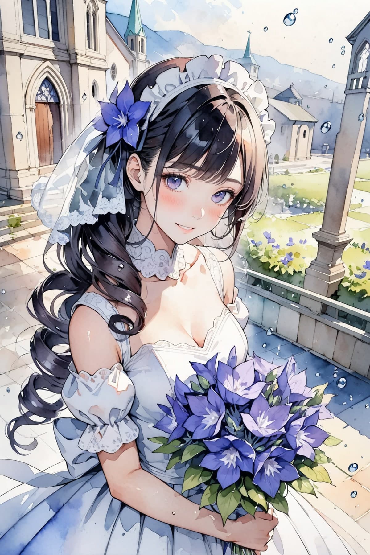 ジューンブライドのAIイラスト(3枚目)