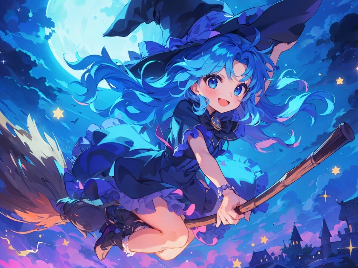 魔法使い×美少女のAIイラスト(5枚目)